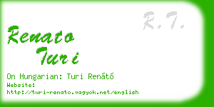 renato turi business card