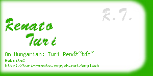 renato turi business card